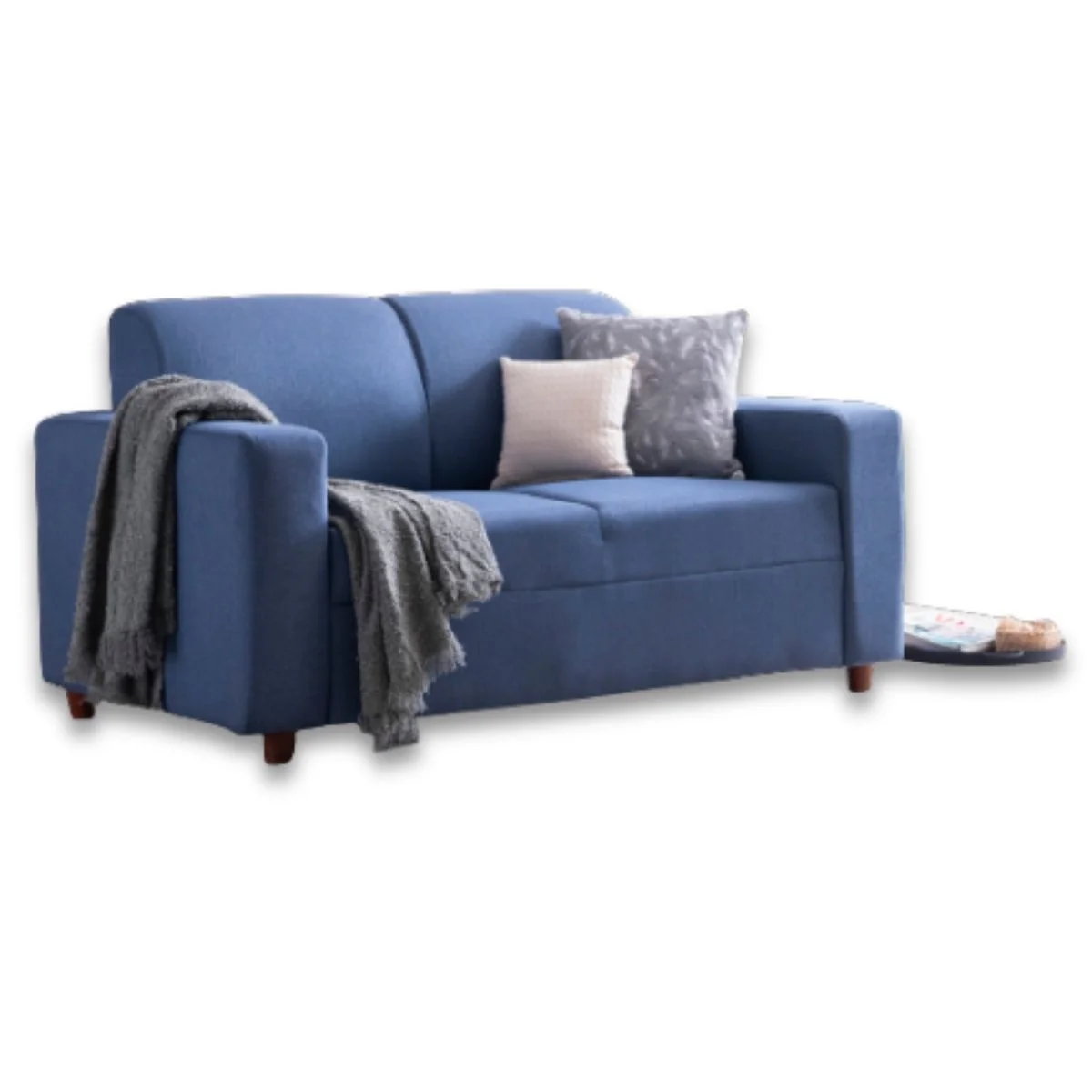 Flex Fabric 2 Seater Sofa (Royal Blue)