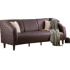 Leatherette 3 Seater Sofa in (Brown Color)